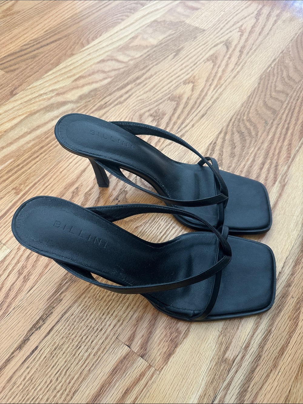 Princess Polly Billini Black Strappy Sandal Heels